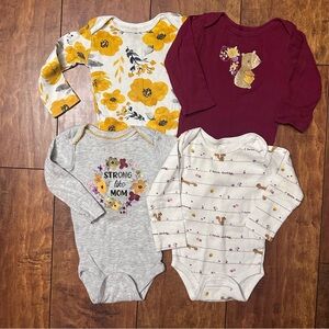 Long sleeve onesie bundle 6-9 months